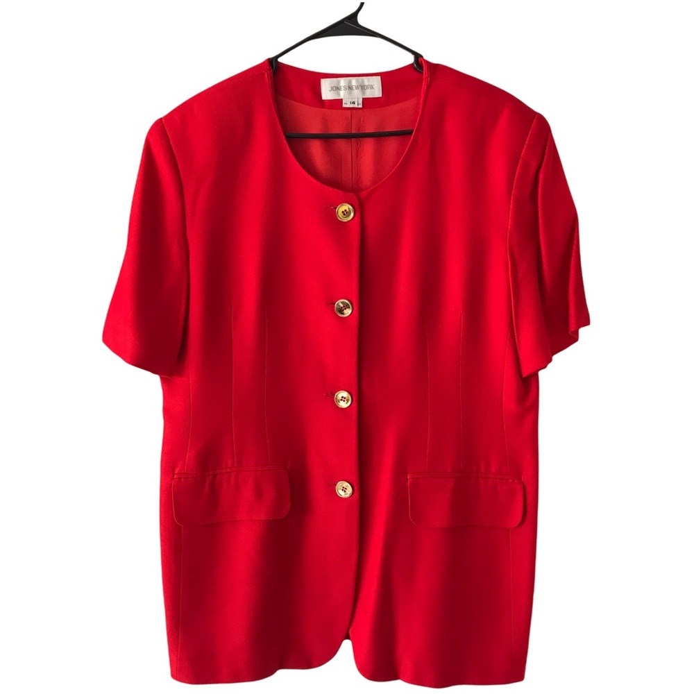 Jones New York Short Sleeve Blazer 14